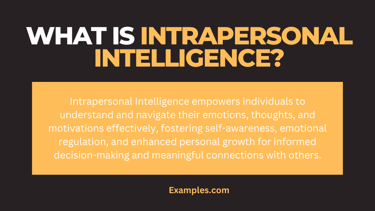 what is intrapersonal intelligence