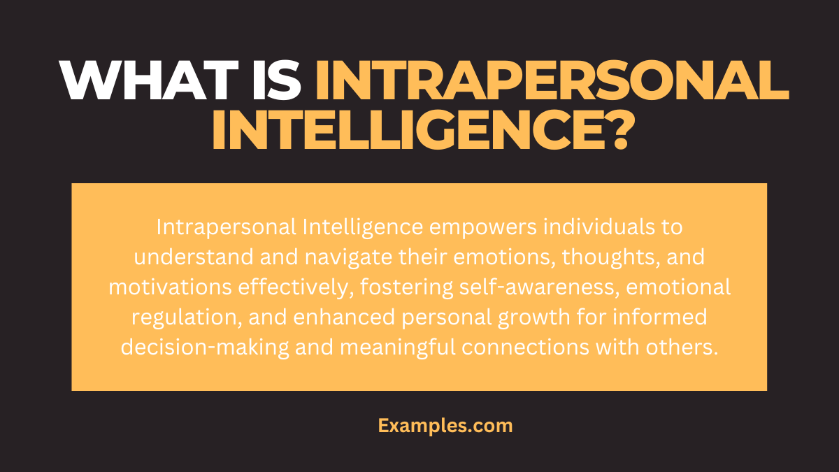 Intrapersonal Intelligence Examples