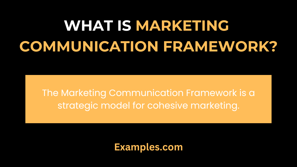what is marketing communication framework