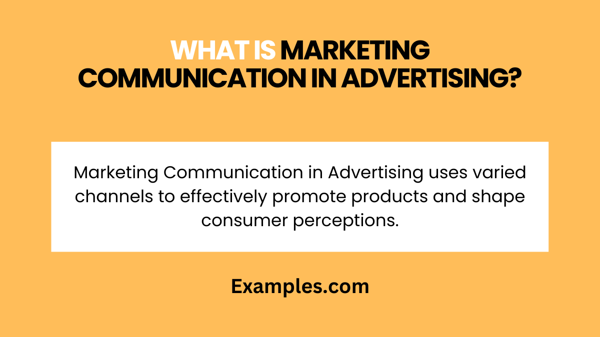 what is marketing communication in advertising