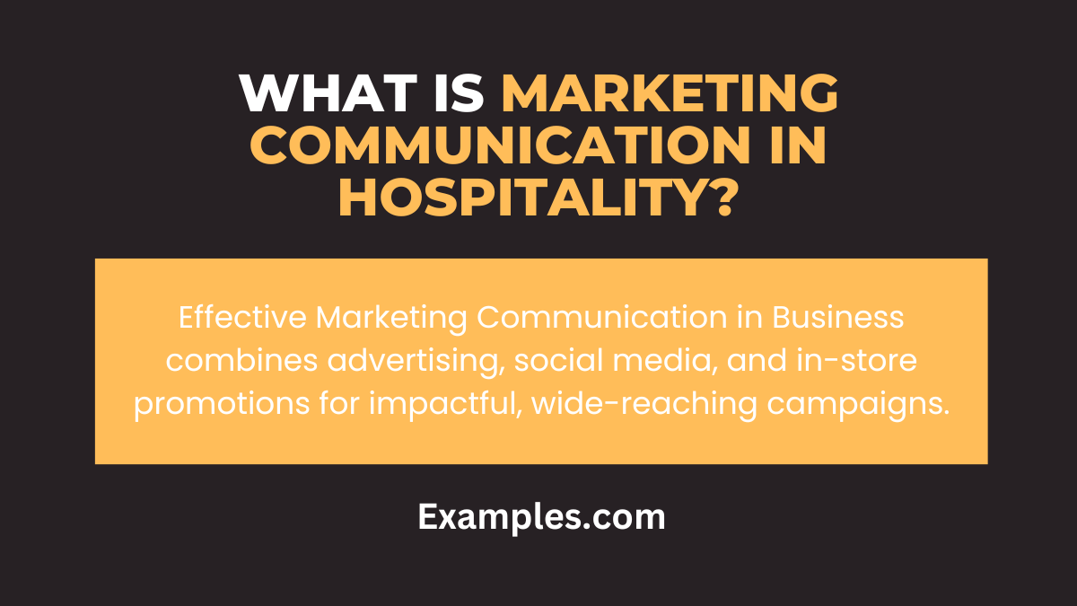 Marketing Communication in Hospitality: Examples, PDF