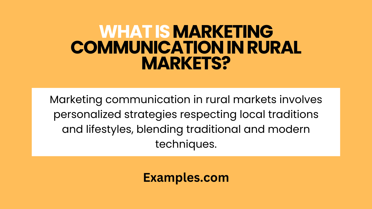 what is marketing communication in rural markets