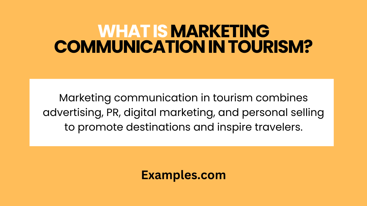 what is marketing communication in tourism