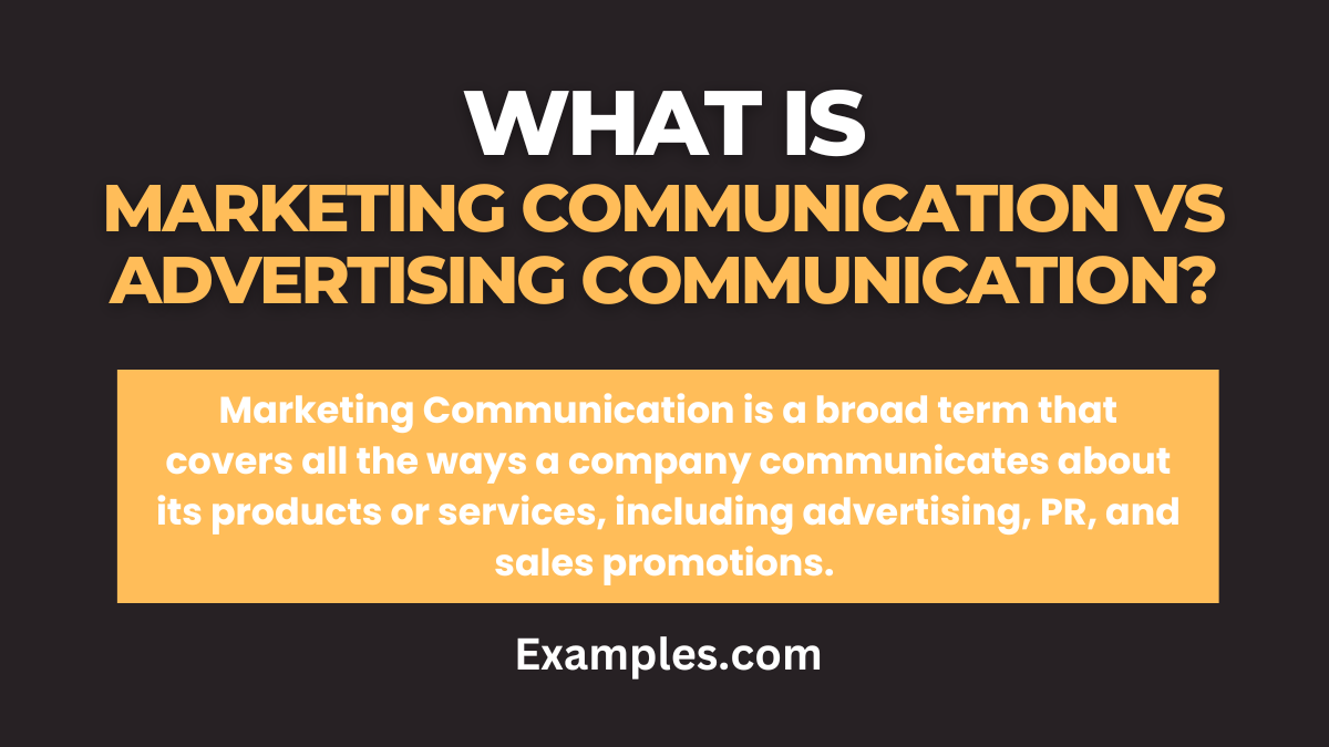 what is marketing communication vs advertising communication