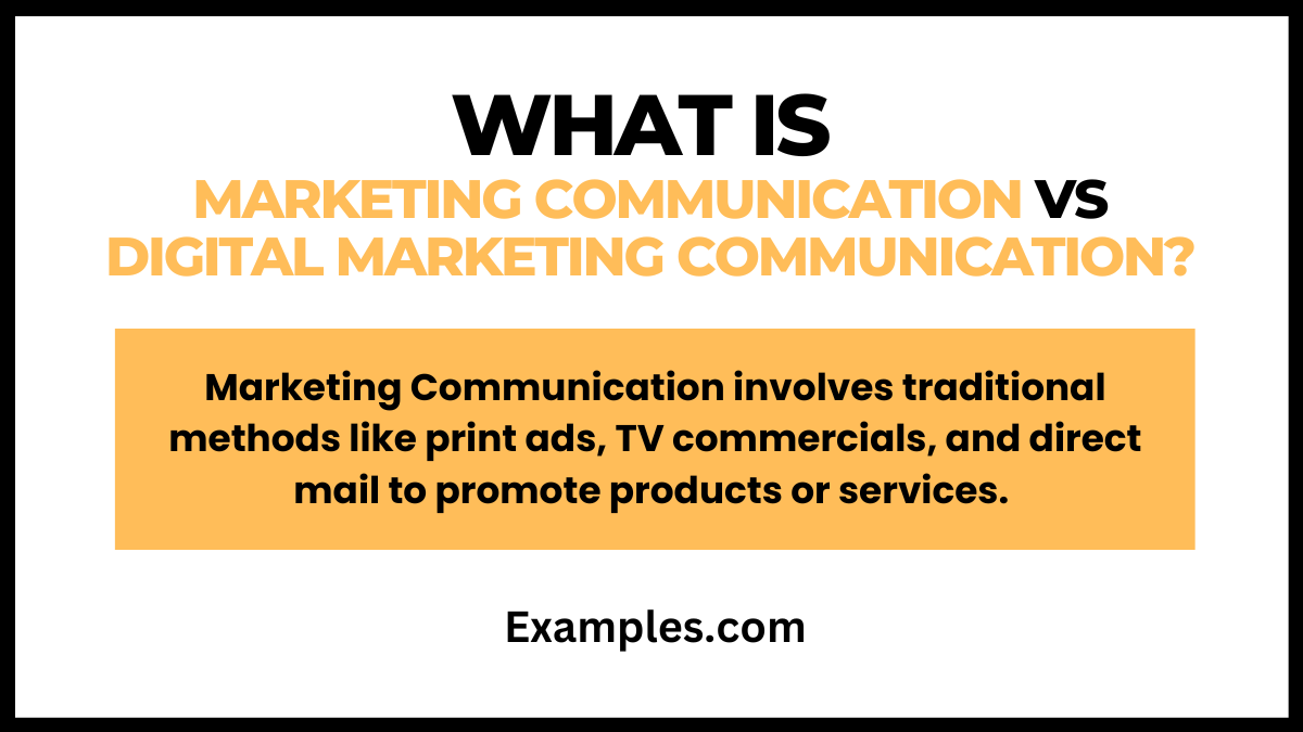 what is marketing communication vs digital marketing communication 1