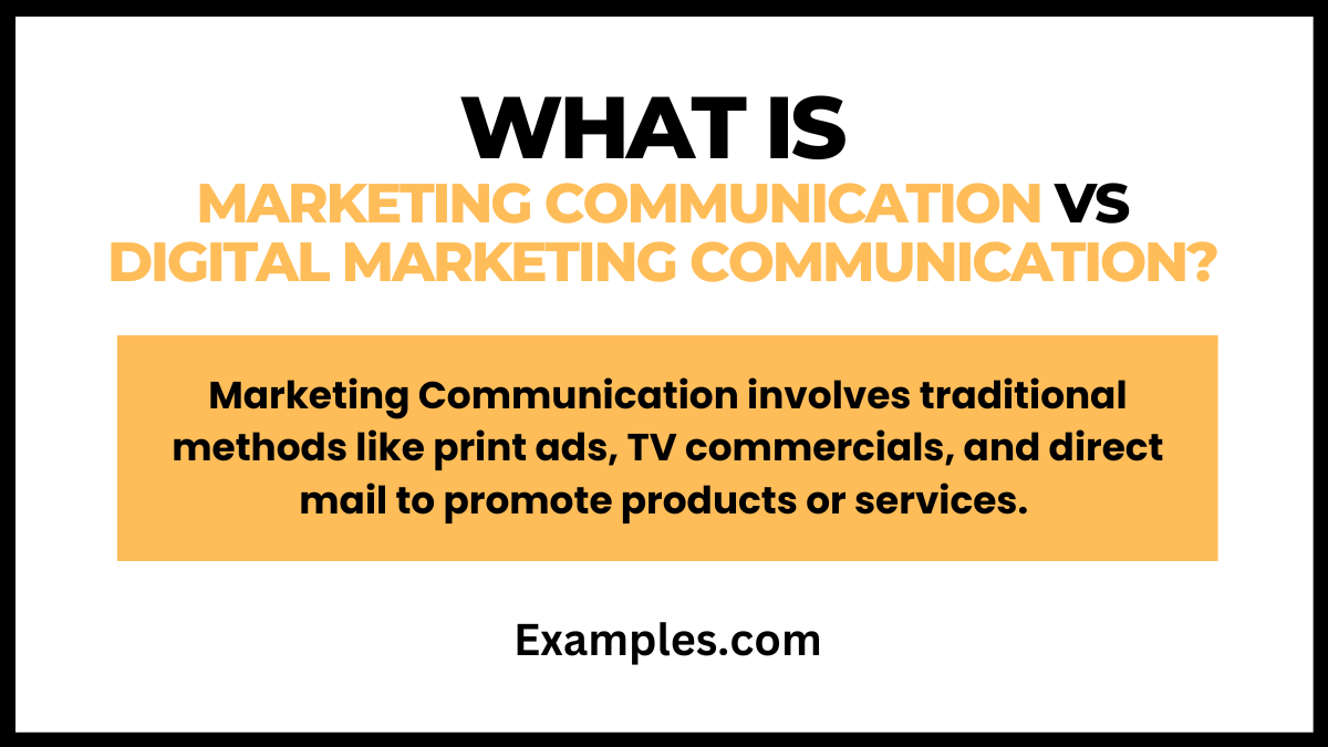 Marketing Communication vs Digital Marketing Communication: Difference ...