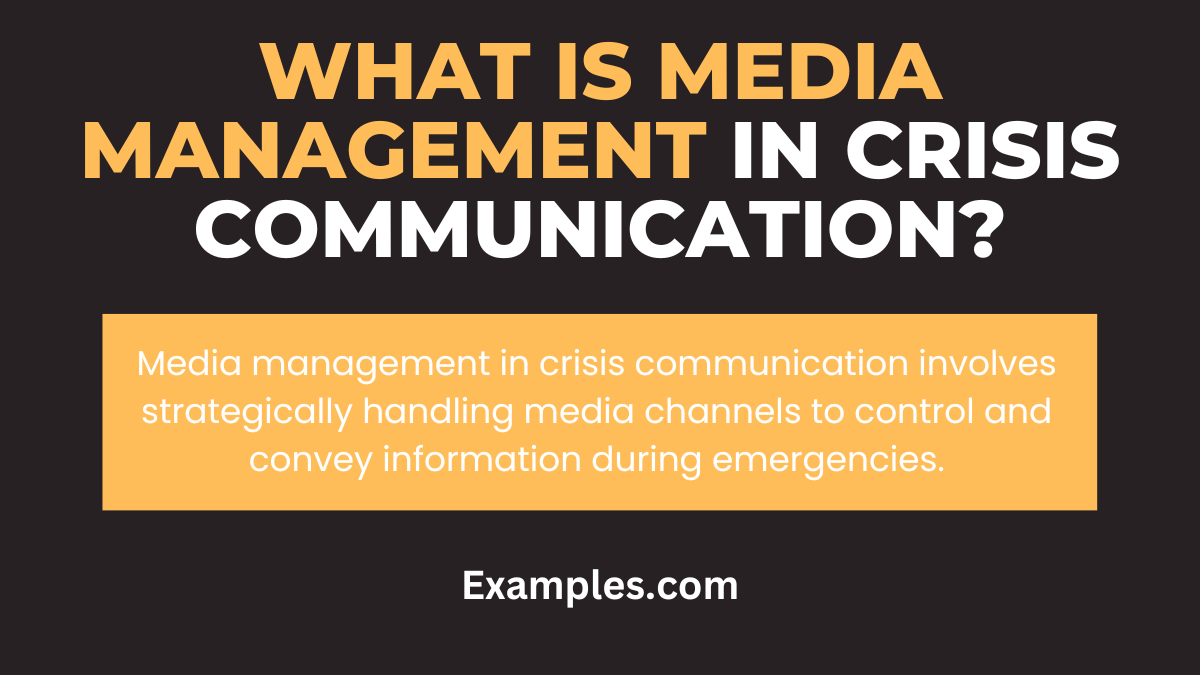 what is media management in crisis communications