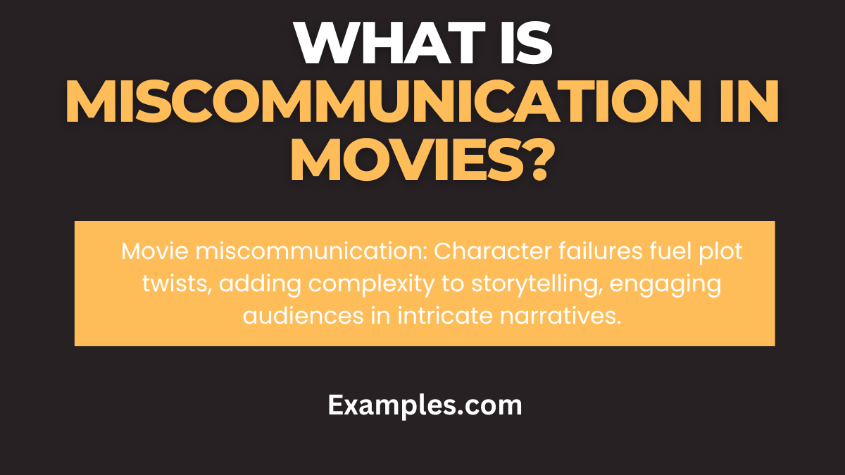 what is miscommunication in movies