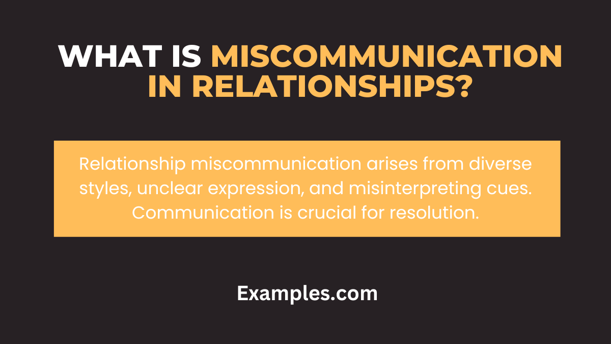 what is miscommunication in relationships