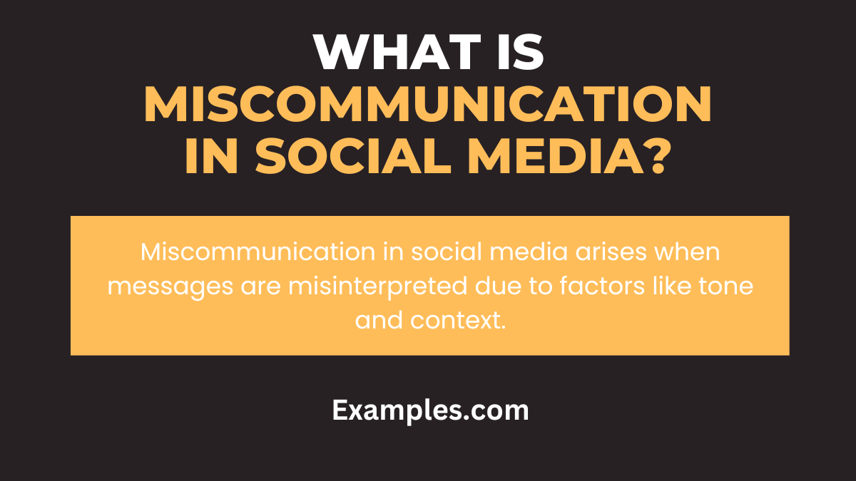 what is miscommunication in social media