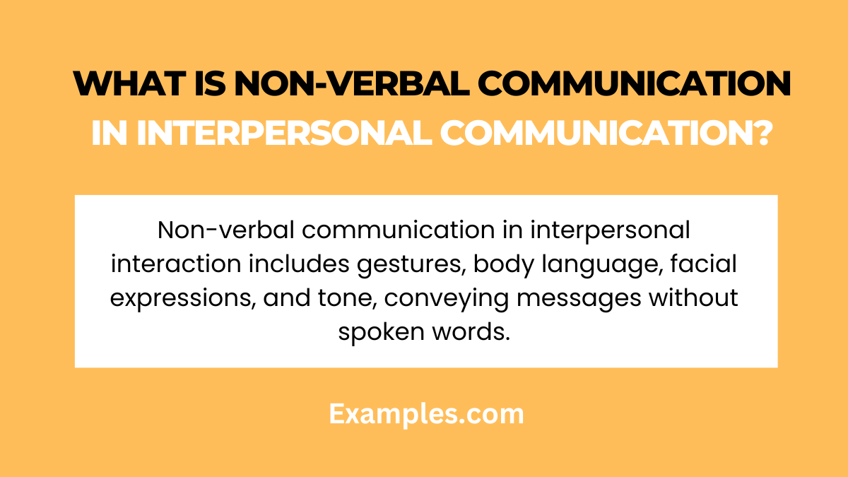 What is Non-Verbal Communication