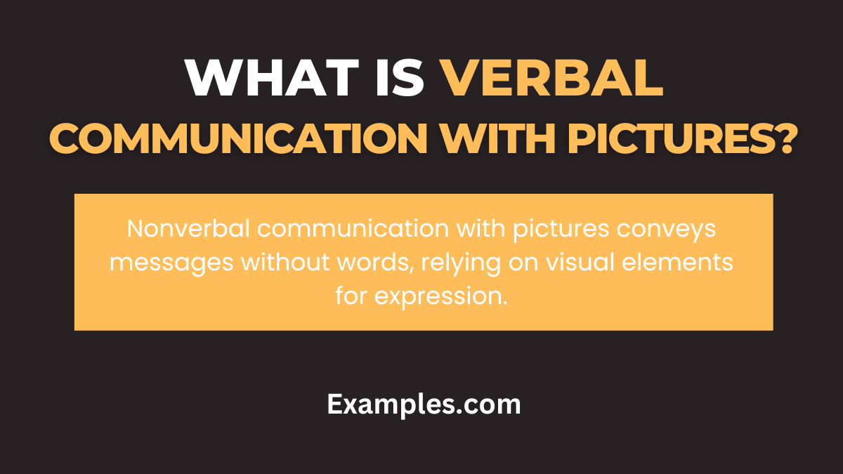 what is nonverbal communication with pictures