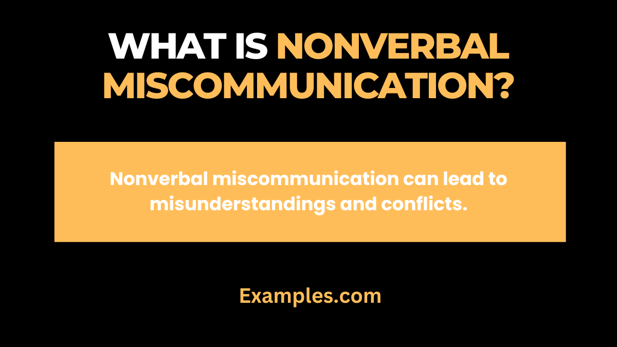 what is nonverbal miscommunication