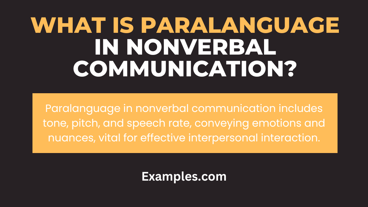 what is paralanguage