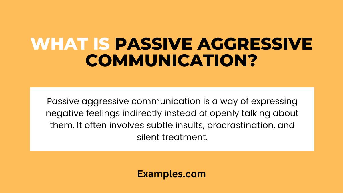 How to Avoid Passive Aggressive Communication Examples, Pdf