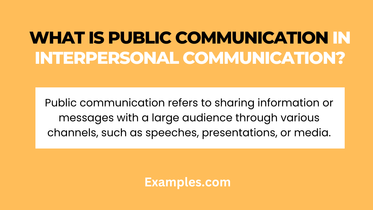 what is public communication