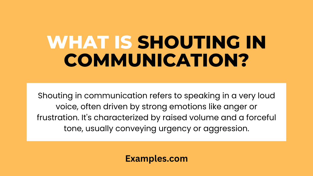 what is shouting in communication