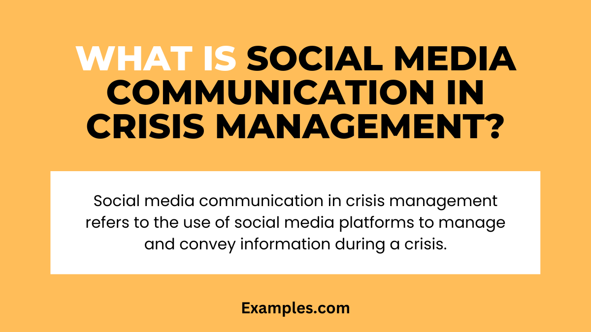 What is Social Media Communication in Crisis Management