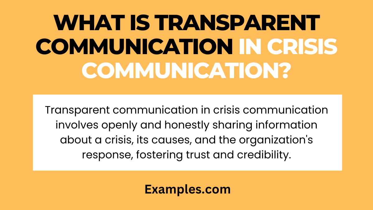 what is transparent communication