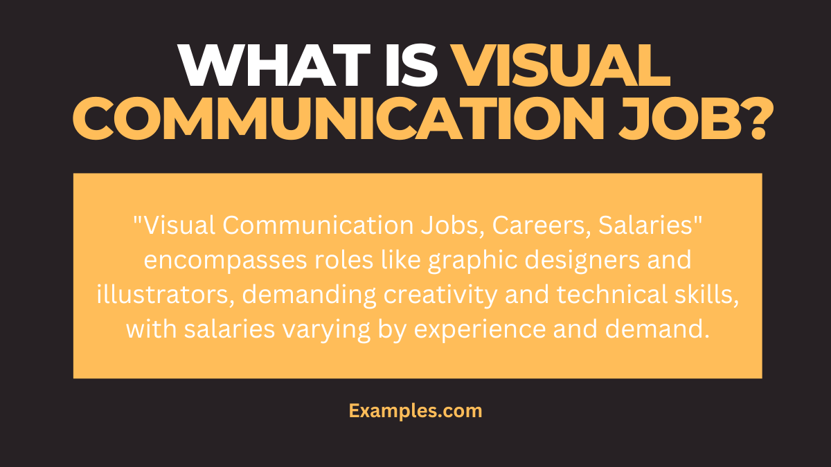 what is visual communication job