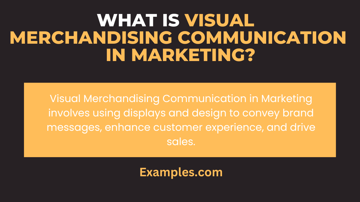 what is visual merchandising communication in marketings