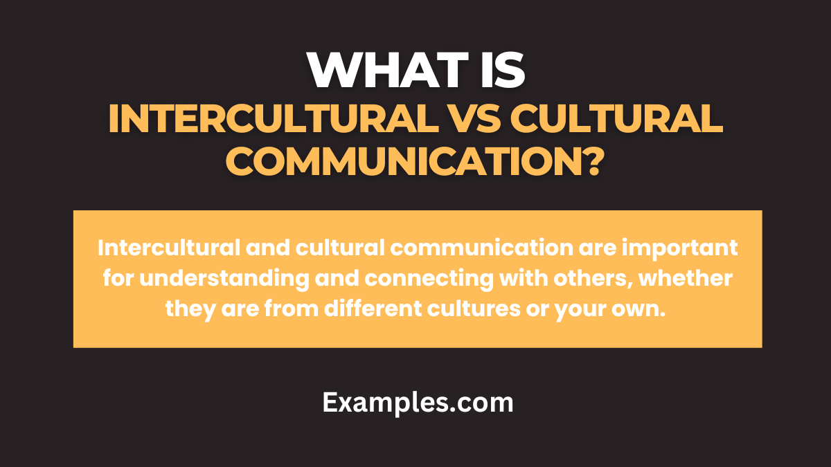 what is what is intercultural vs cultural communication
