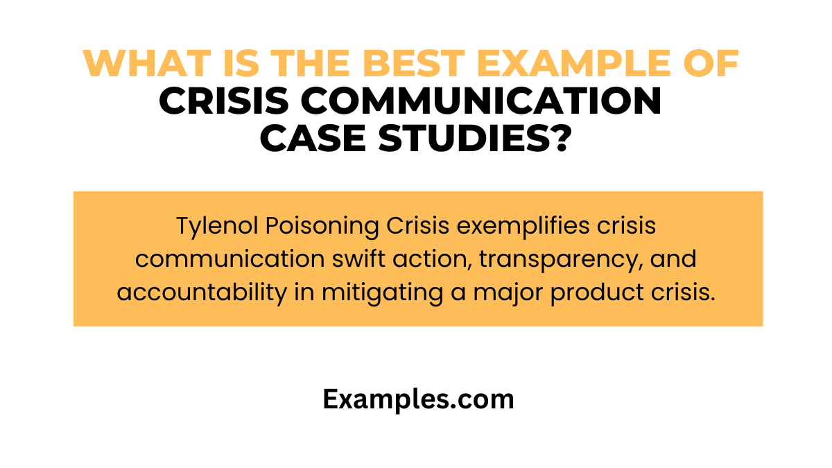 what is a best example of crisis communication case studies