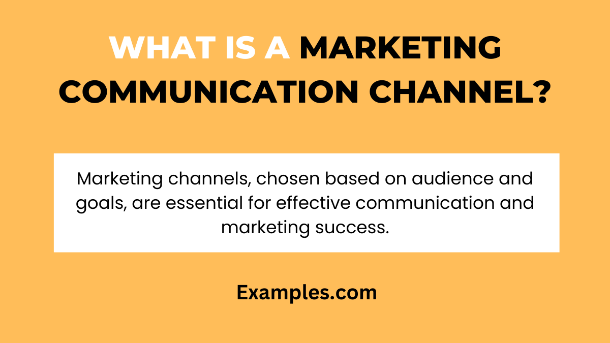 what is a marketing communication channel