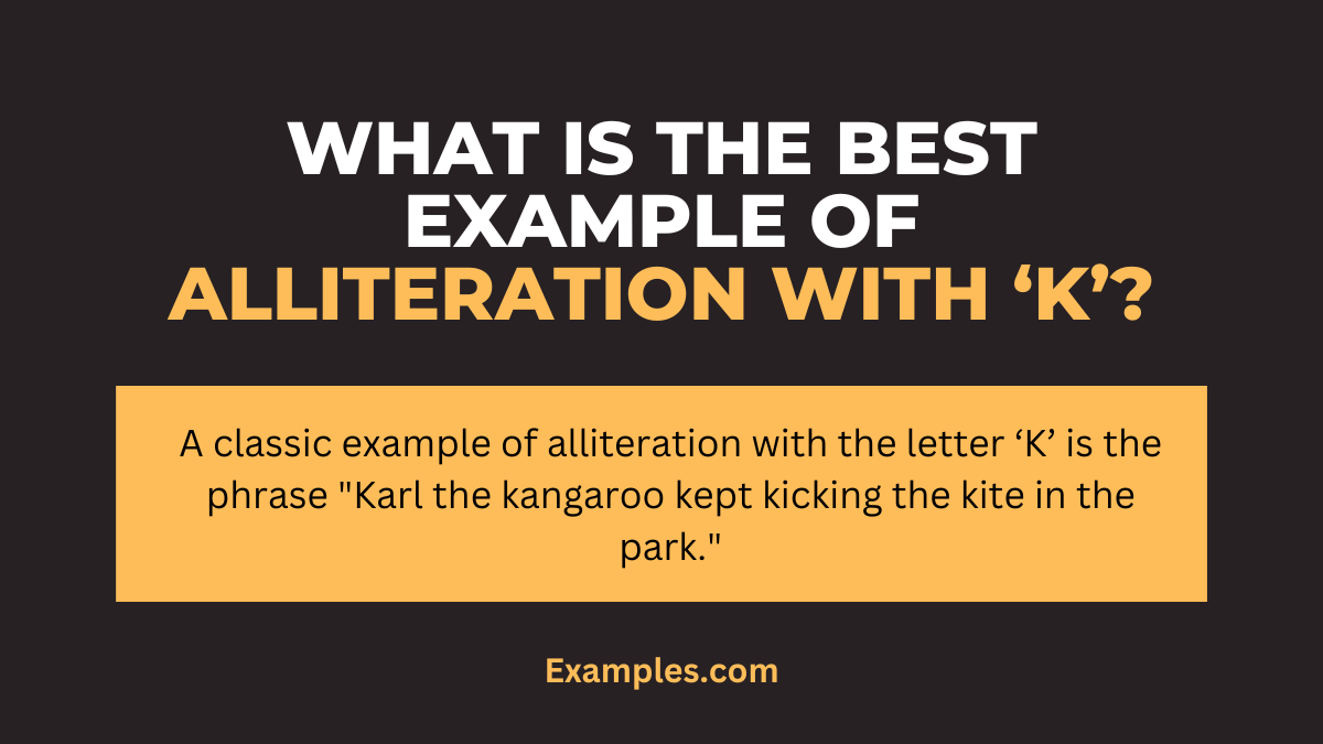Alliteration with K 19+ Examples, How to Write, PDF, Tips
