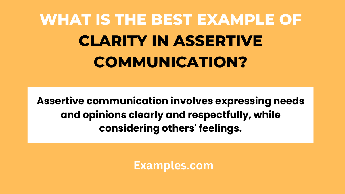 Clarity in Assertive Communication - 19+ Examples, How to Communicate