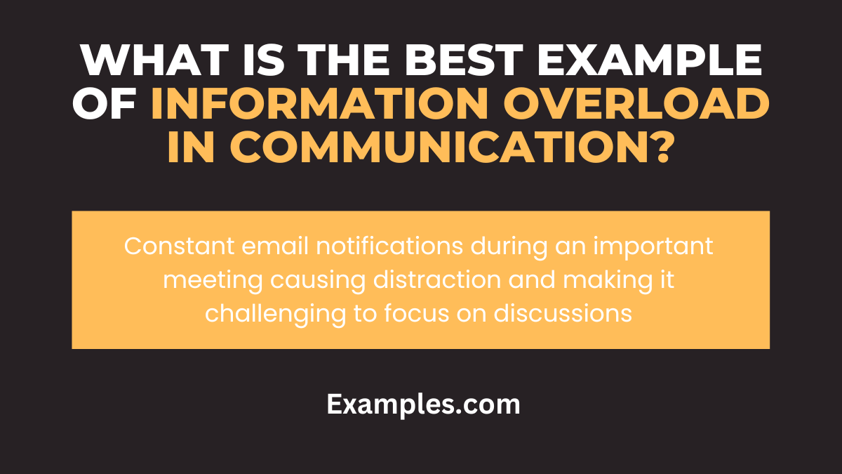 what is the best example of information overload in communication