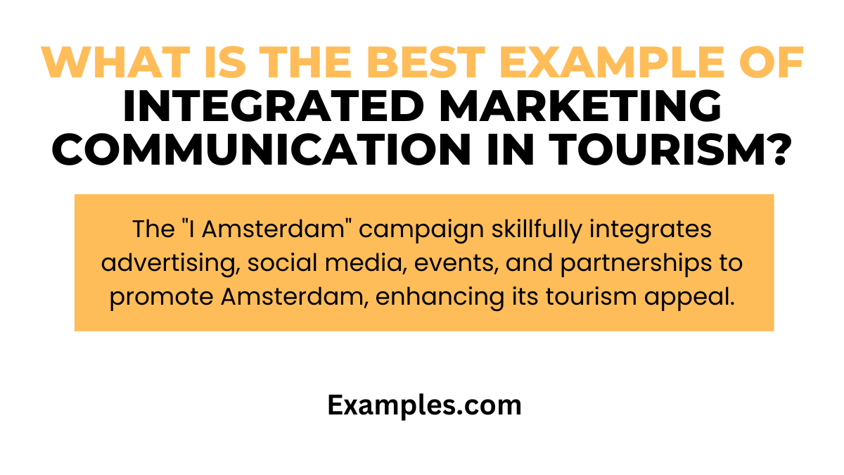what is the best example of integrated marketing communication in tourism