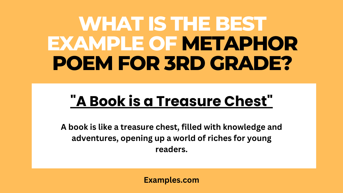 what is the best example of metaphor poems for 3rd grades
