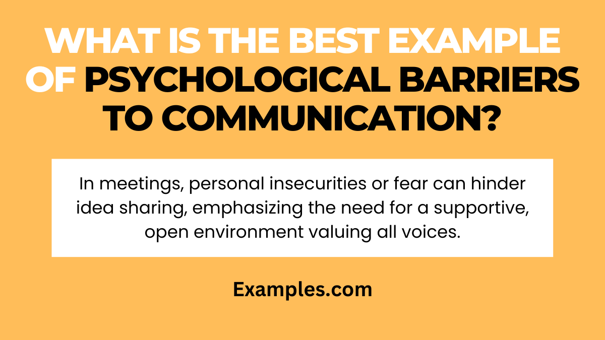 Psychological Barriers To Communication 19 Examples