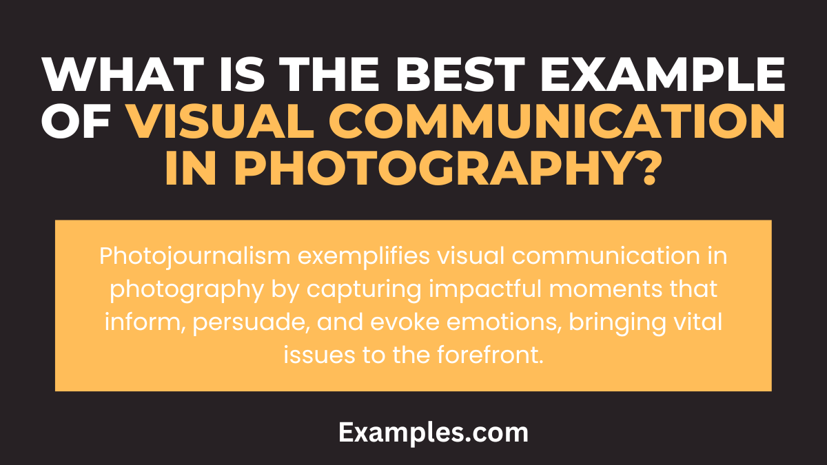 what is the best example of visual communication in photography