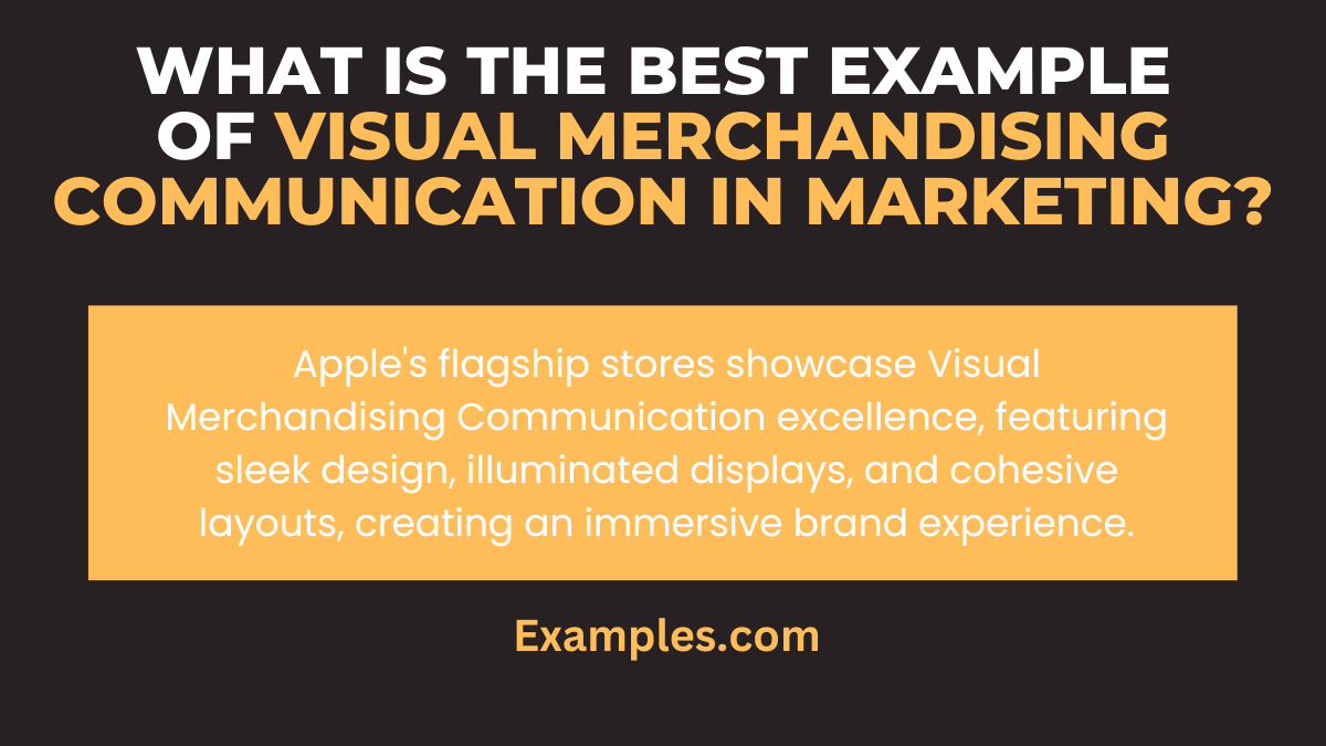 what is the best example of visual merchandising communication in marketing