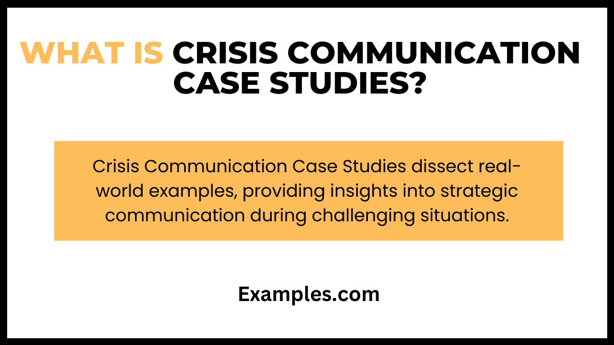 what is the crisis communication casestudies