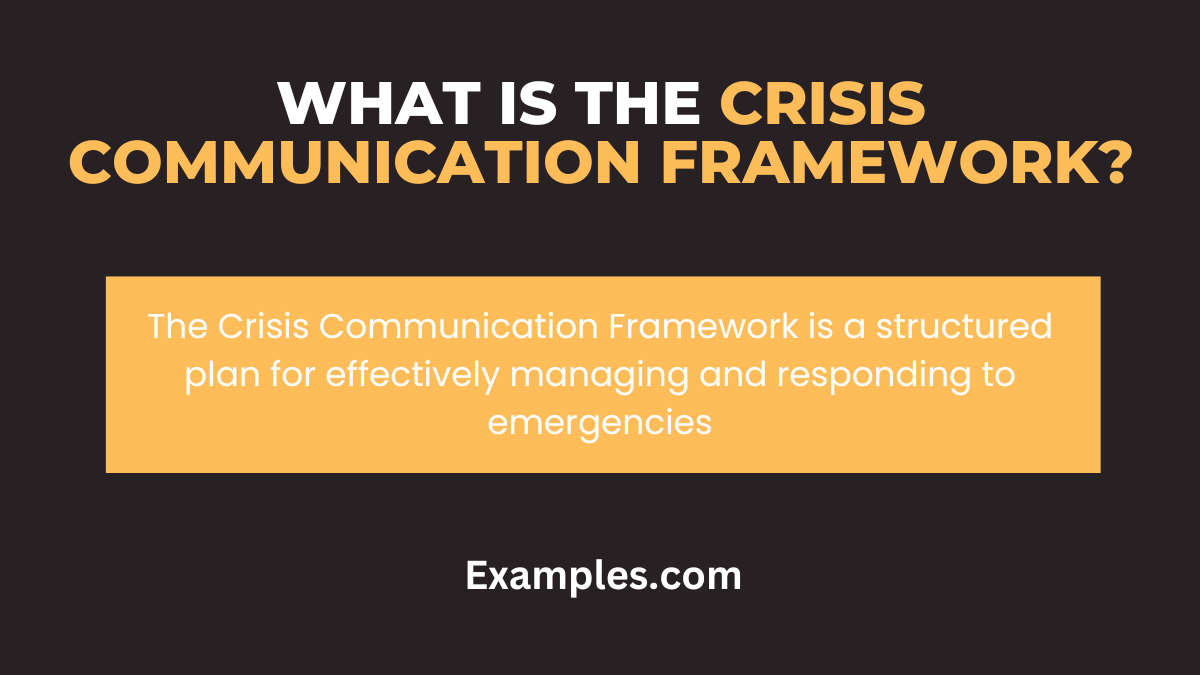 what is the crisis communication framework