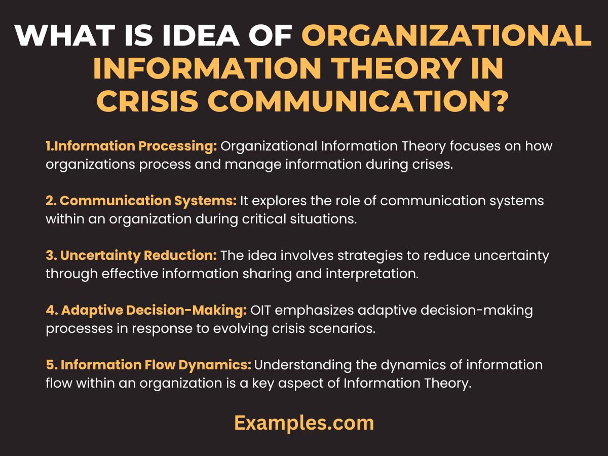 Organizational Information Theory in Crisis Communication 19+ Examples, How Organizational