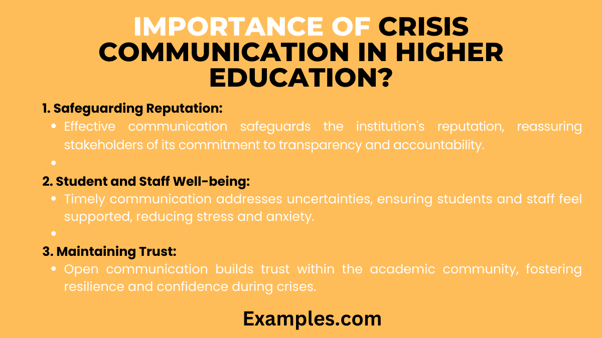 what is the importance of crisis communication in higher education