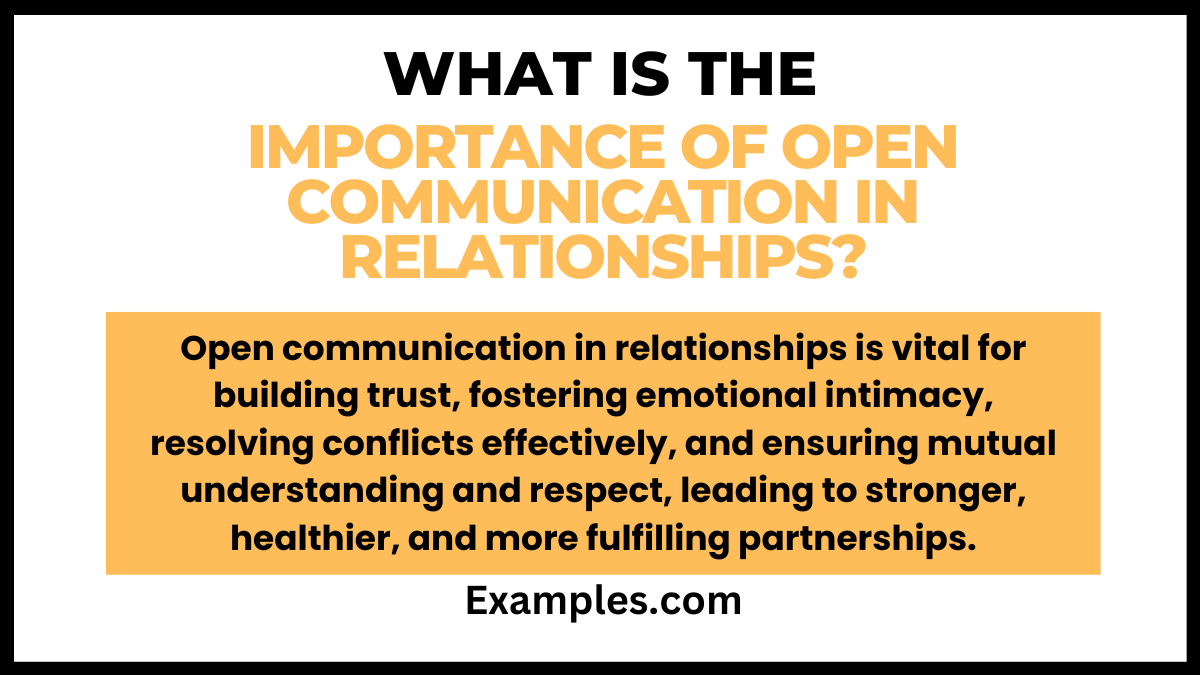 What is the Importance of Open Communication in Relationships