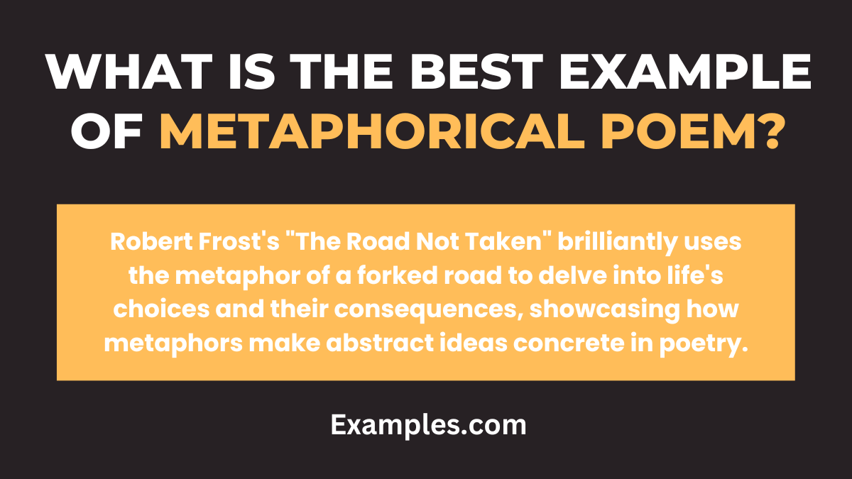 what is the best example of metaphorical poem