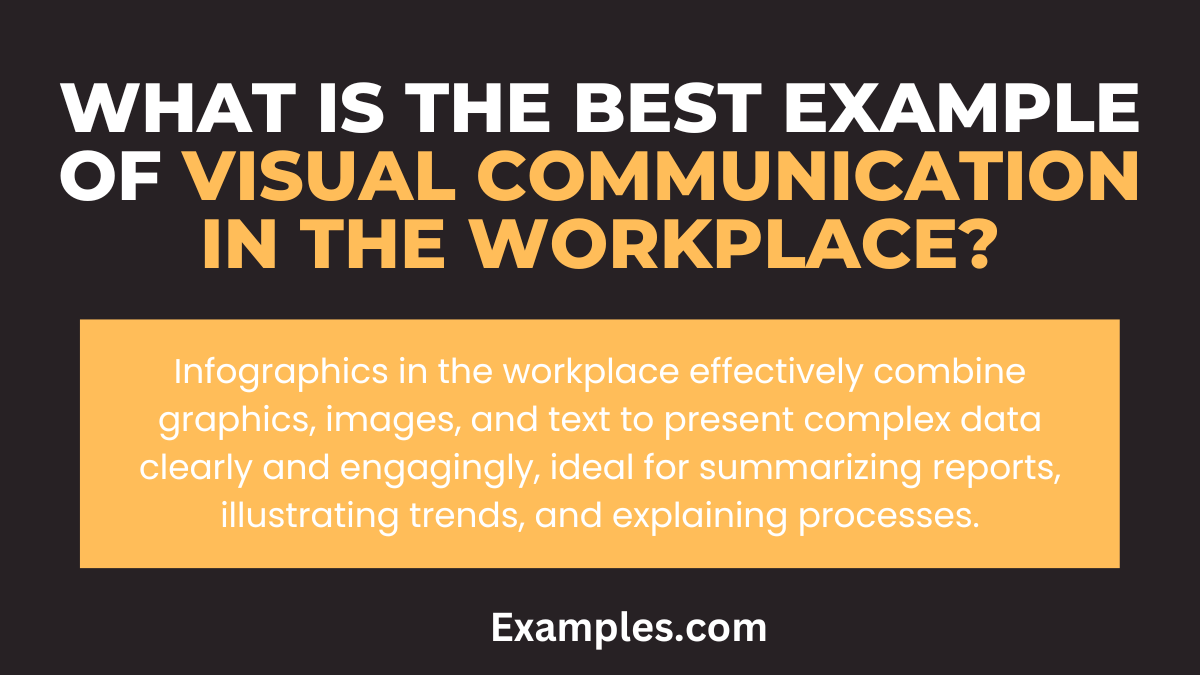 what is the best example of visual communication in the workplace