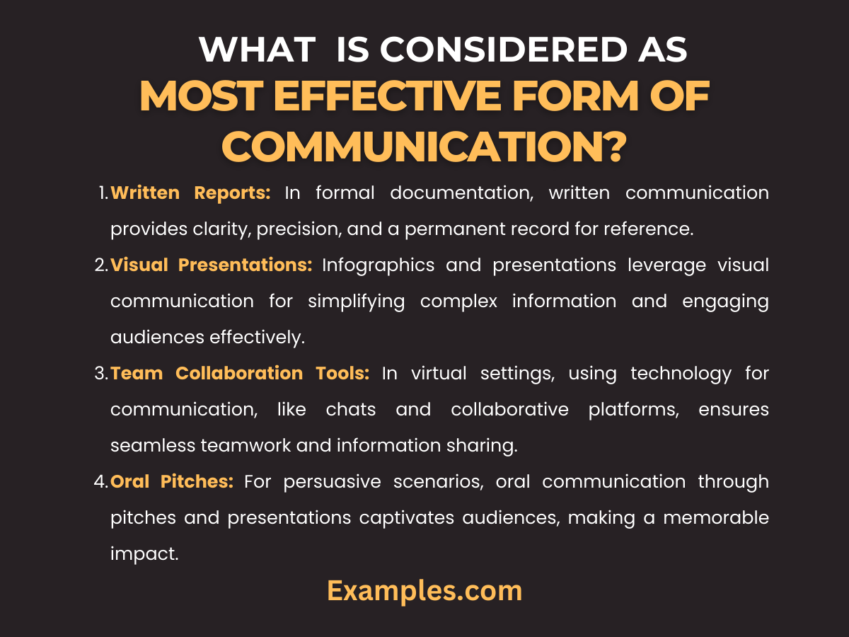 when is oral communication most effective 1
