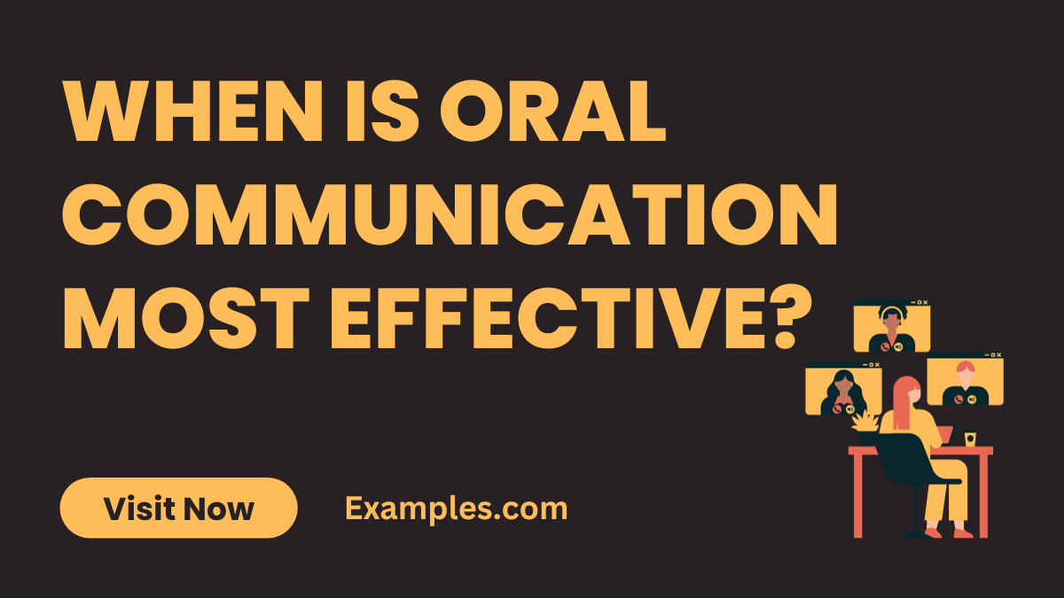 When is Oral Communication Most Effective 2