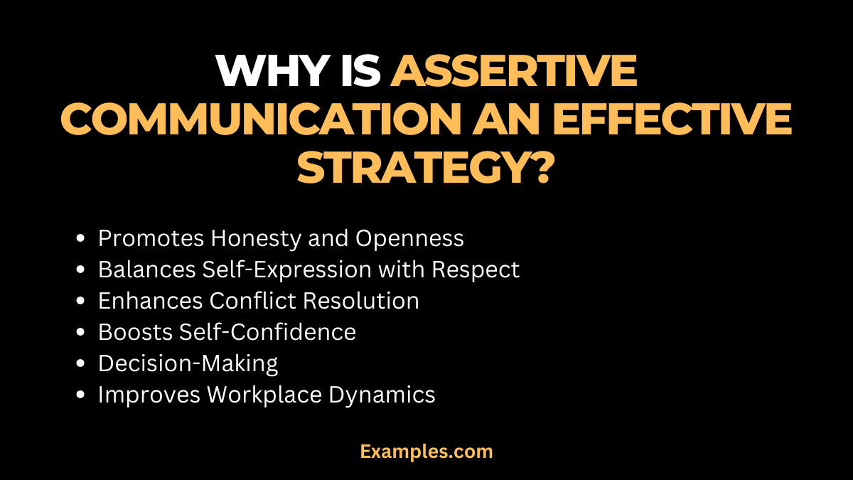 why assertive communication is an effective strategy