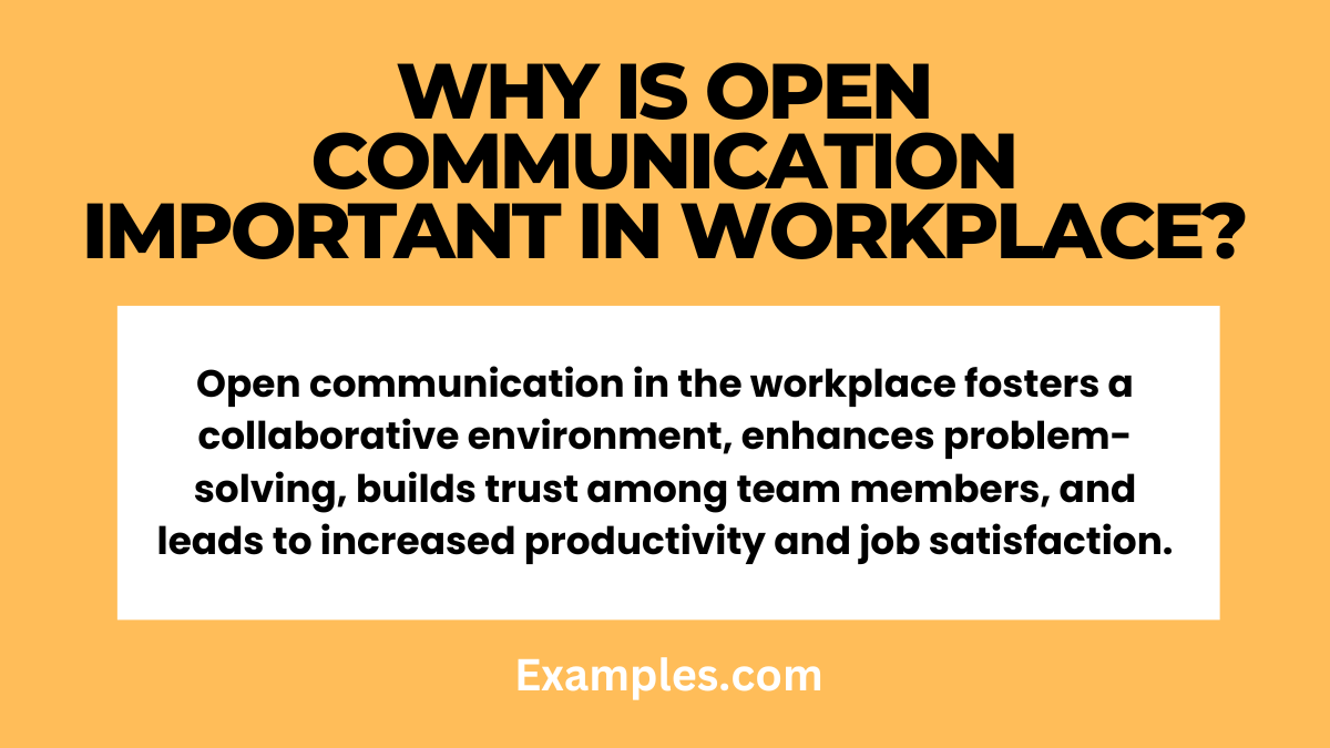 why is open communication important in workplace meaning
