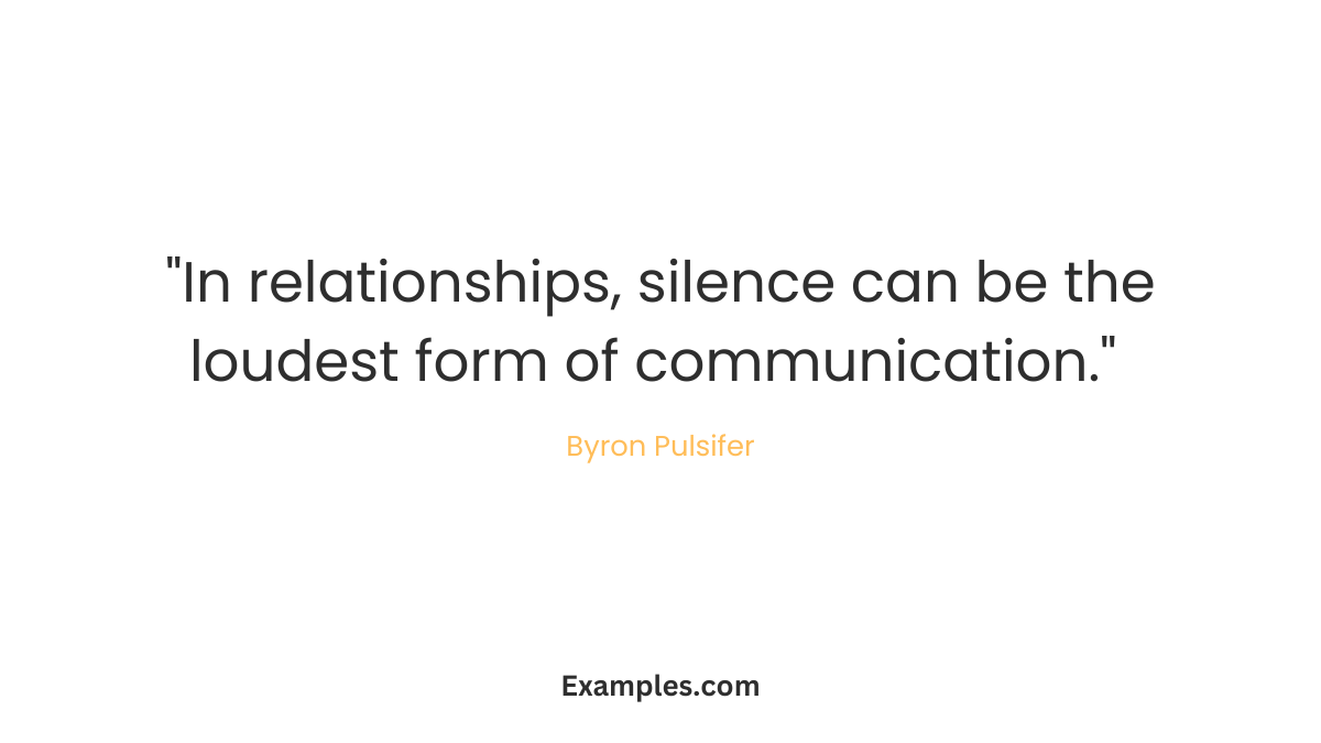 without communication quotes by byron pulsifer