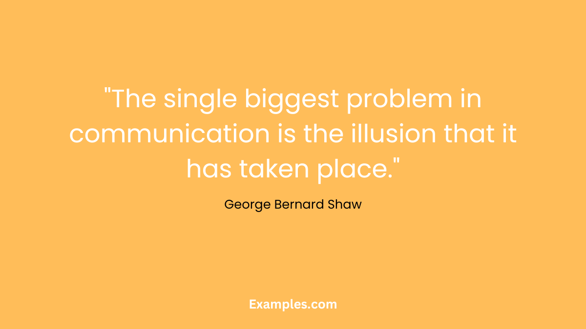 Without Communication Quotes by George Bernard Shaw