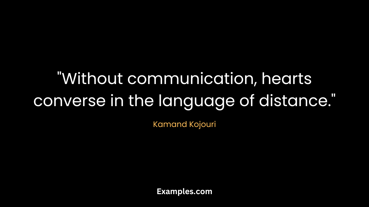 without communication quotes by kamand kojouri 
